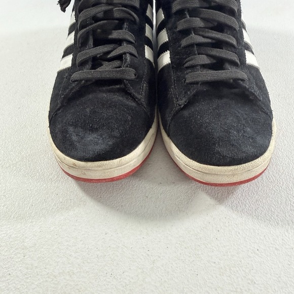 Vintage Adidas Campus II Black White Red Suede Leather Shoes 2005 Mens 10 451695 main image 12